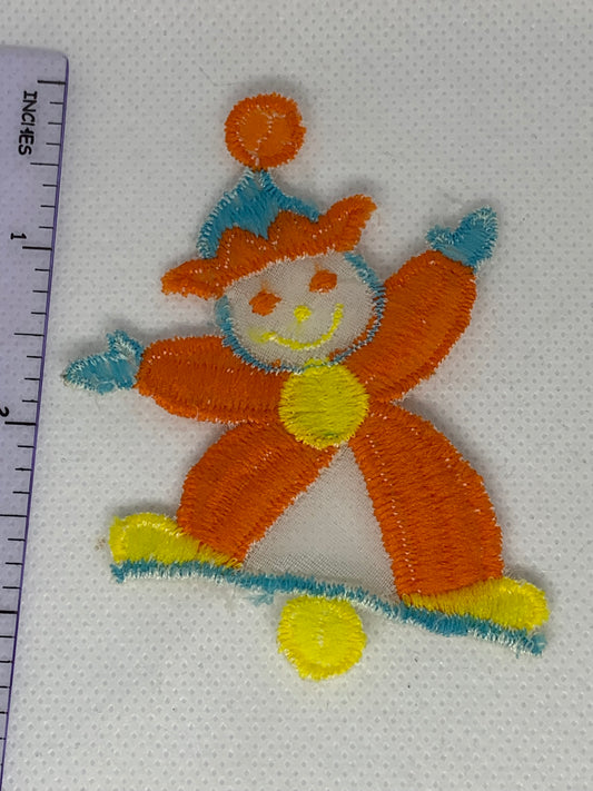 Clown Patch Vintage 70’s Embroidered