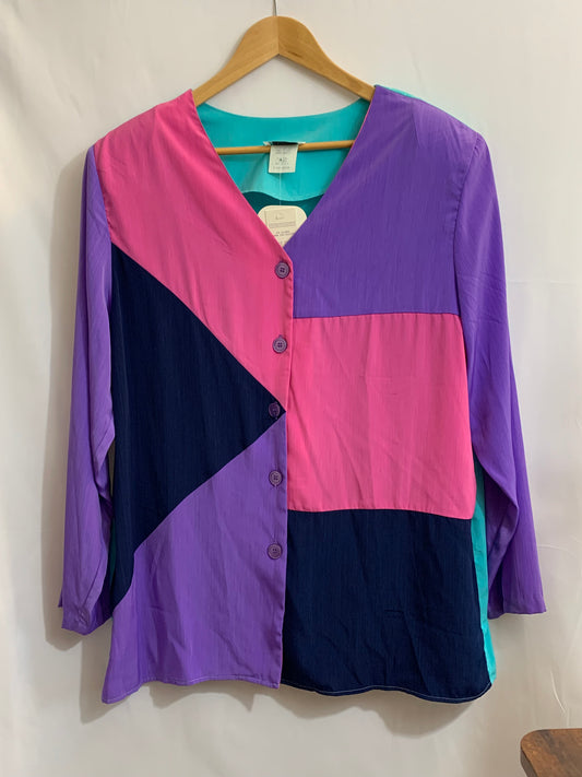 Vintage SG Sport Plus Size -  New With Tags - Colorblock Tunic 18/20 1X